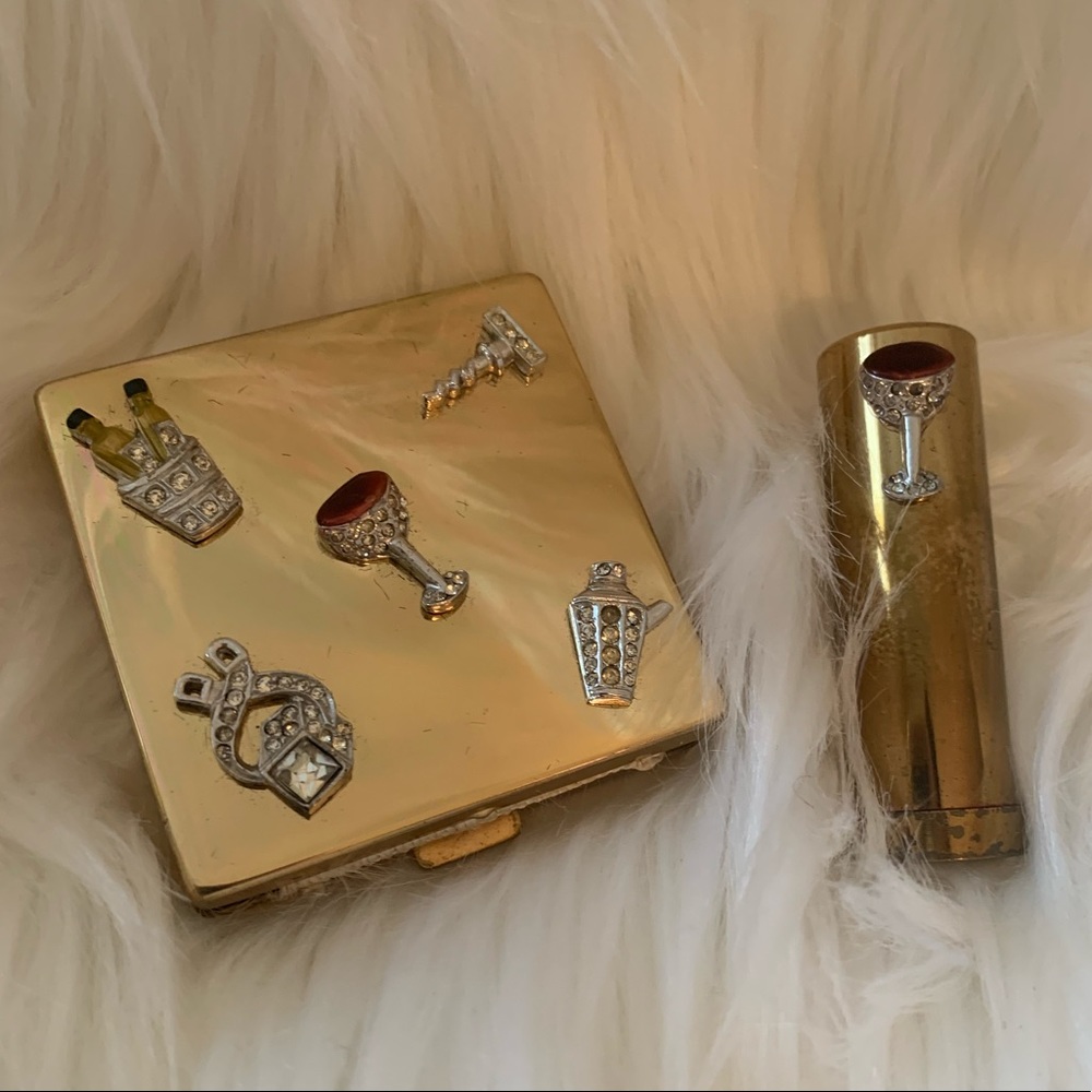 Vintage Ciner Compact and Lipstick case